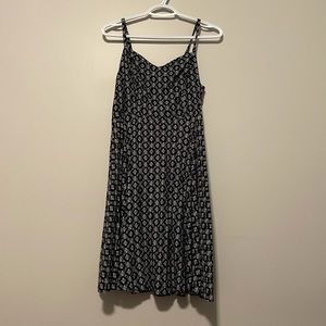 Black and White A-Line Dress